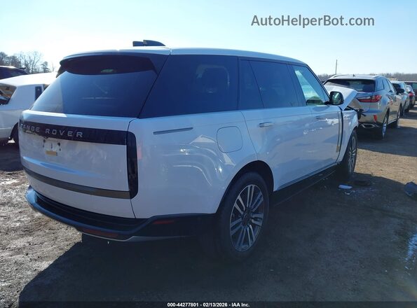 SALKPBE97RA236491 2024 LAND ROVER RANGE ROVER Белый Задняя правая четверть