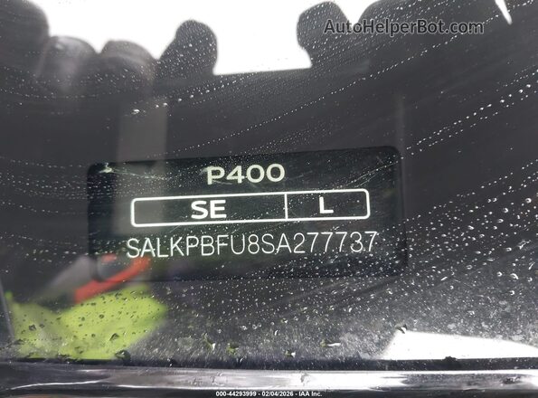 SALKPBFU8SA277737 2025 LAND ROVER RANGE ROVER Brown Widok komory silnika