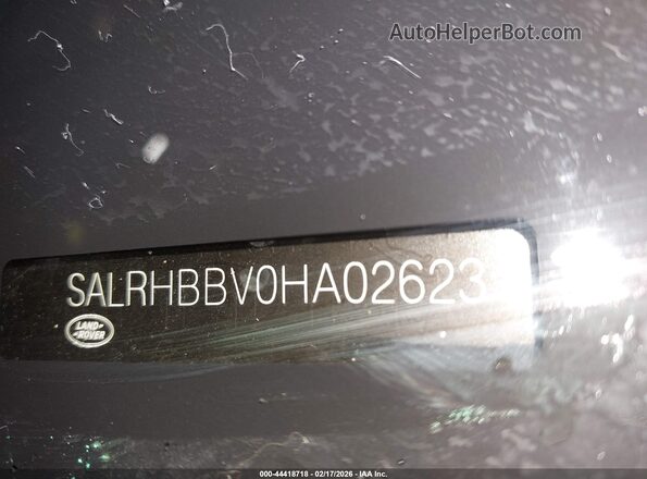 SALRHBBV0HA026231 2017 LAND ROVER DISCOVERY Maroon Widok komory silnika