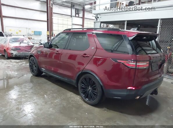 SALRHBBV0HA026231 2017 LAND ROVER DISCOVERY Maroon Tył lewy