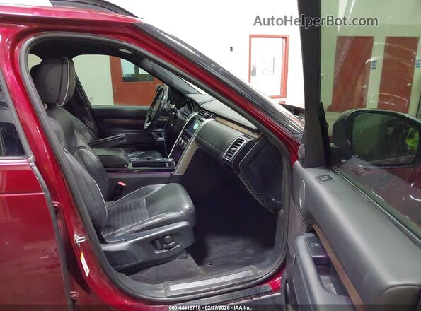 SALRHBBV0HA026231 2017 LAND ROVER DISCOVERY Maroon Widok wnętrza z przodu