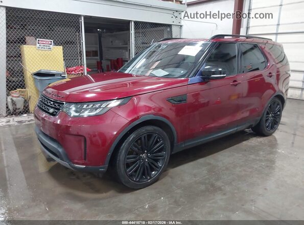 SALRHBBV0HA026231 2017 LAND ROVER DISCOVERY Maroon Przód lewy