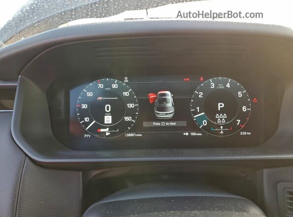 SALRM4EU2N2463969 2022 LAND ROVER DISCOVERY Black Вид щитка приладів