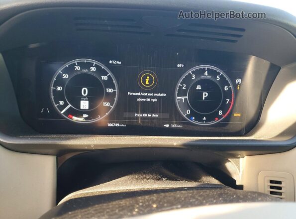 SALRR2RV1KA096217 2019 LAND ROVER DISCOVERY Серый Вид щитка приборов