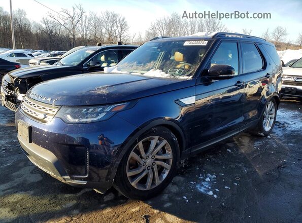 SALRR2RV8JA056747 2018 LAND ROVER DISCOVERY Синий Передняя левая четверть