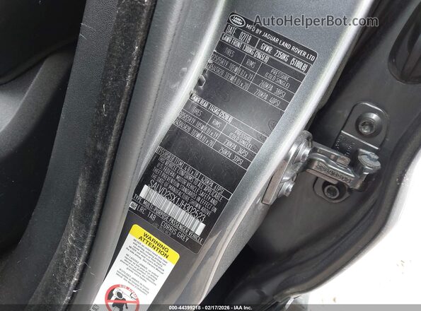 SALVD2SX1JH302523 2018 LAND ROVER RANGE ROVER EVOQUE Серый Вид подкапотного пространства