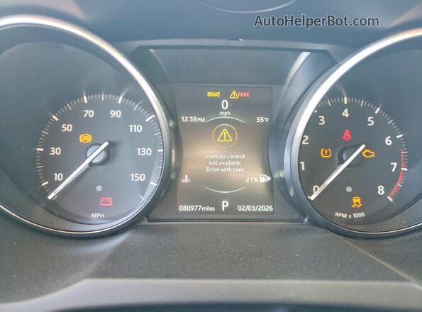 SALVP2RX2KH330149 2019 LAND ROVER RANGE Черный Вид щитка приборов