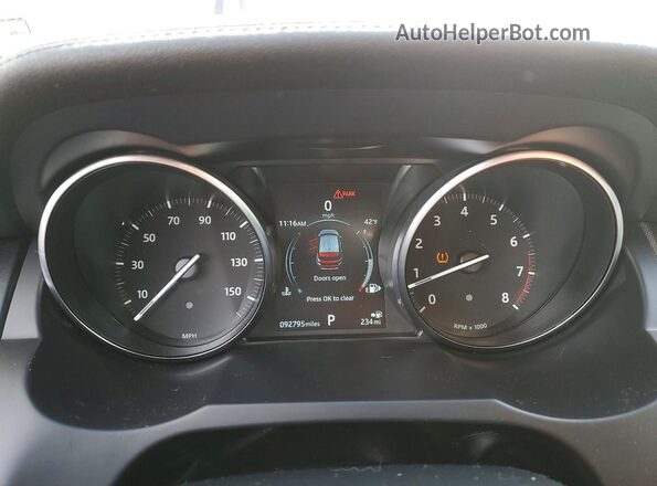 SALVP2RX3KH331052 2019 LAND ROVER RANGE Синий Вид щитка приборов