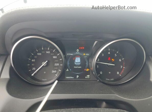 SALVP2RX9JH303657 2018 LAND ROVER RANGE Черный Вид щитка приборов