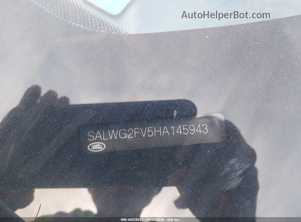 SALWG2FV5HA145943 2017 LAND ROVER RANGE ROVER SPORT White Engine compartment view