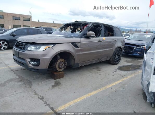 SALWG2VF8GA648648 2016 LAND ROVER RANGE ROVER SPORT Dark Brown Przód lewy