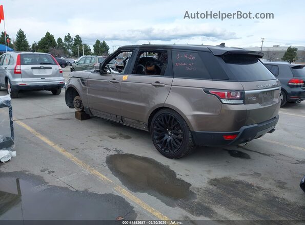 SALWG2VF8GA648648 2016 LAND ROVER RANGE ROVER SPORT Dark Brown Tył lewy
