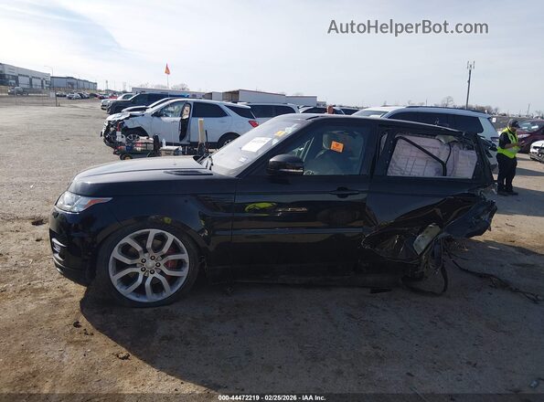 SALWR2FE8HA124529 2017 LAND ROVER RANGE ROVER SPORT Black უკანა სალონის ხედი