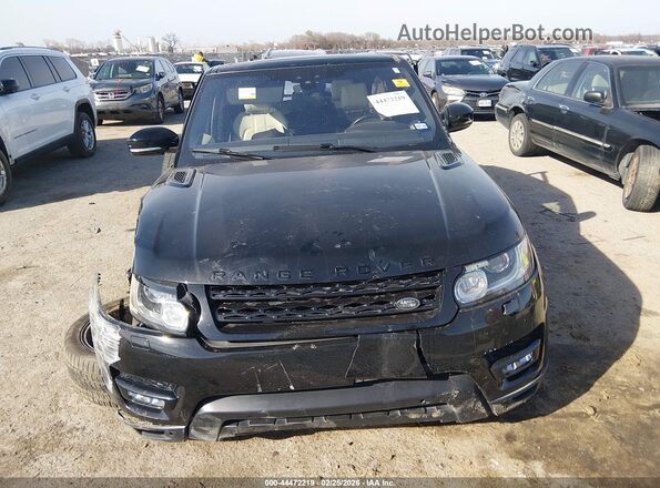 SALWR2FE8HA124529 2017 LAND ROVER RANGE ROVER SPORT Black წინა პანელის ხედი