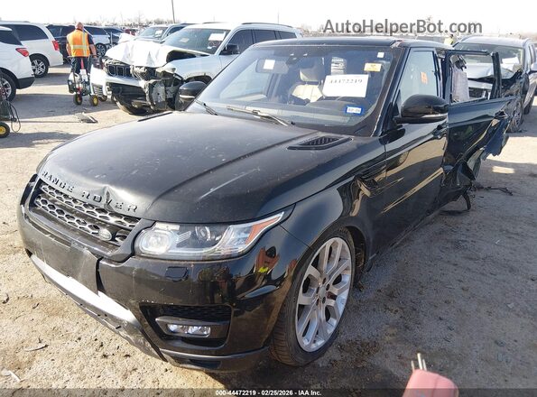 SALWR2FE8HA124529 2017 LAND ROVER RANGE ROVER SPORT Black წინა მარცხენა ხედი სამი მეოთხედიდან