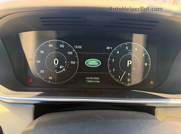 SALWR2FV8HA154050 2017 LAND ROVER RANGE ROVER Charcoal Вид щитка приладів