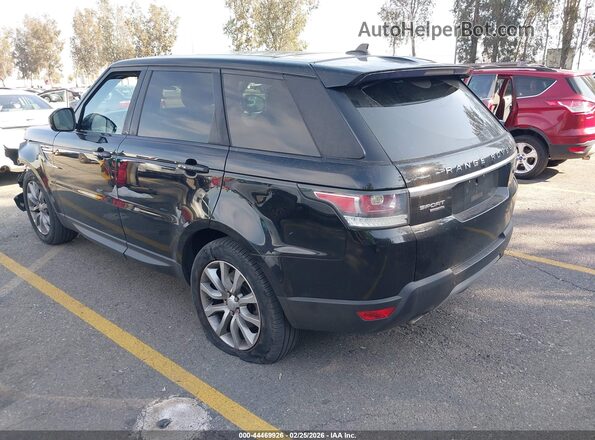 SALWR2KF7GA649157 2016 LAND ROVER RANGE ROVER SPORT Black Tył lewy