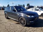 2016 Land Rover Range Rover Sport Hse Черный vin: SALWR2PF7GA590488