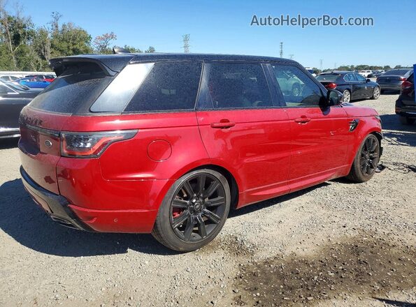 SALWR2RE8JA187809 2018 LAND ROVER RANGE Red Tył prawy