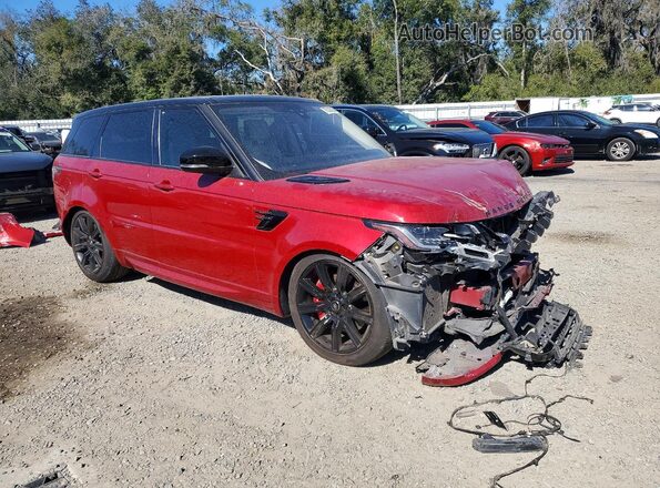SALWR2RE8JA187809 2018 LAND ROVER RANGE Red Przód prawy