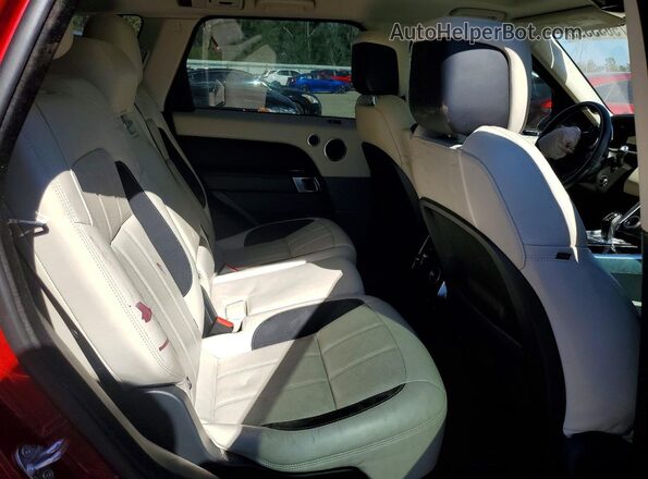 SALWR2RE8JA187809 2018 LAND ROVER RANGE Red Widok wnętrza z tyłu
