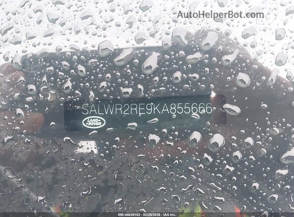 SALWR2RE9KA855666 2019 LAND ROVER RANGE ROVER SPORT White Vista del compartimento del motor