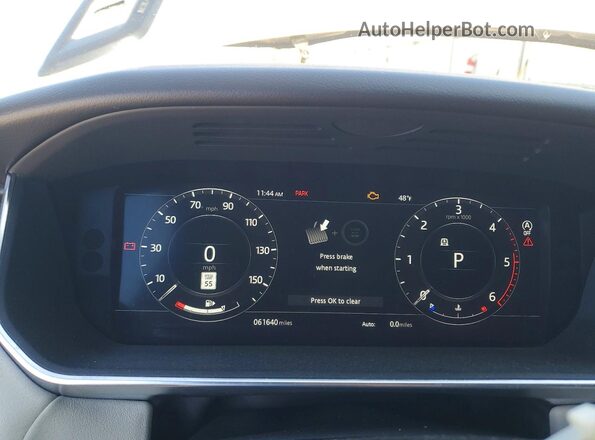 SALWR2RK5KA853466 2019 LAND ROVER RANGE Silver Vista del cuadro de instrumentos