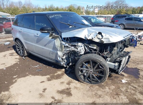 SALWR2RV5KA829744 2019 LAND ROVER RANGE ROVER SPORT Серебряный Передняя правая четверть