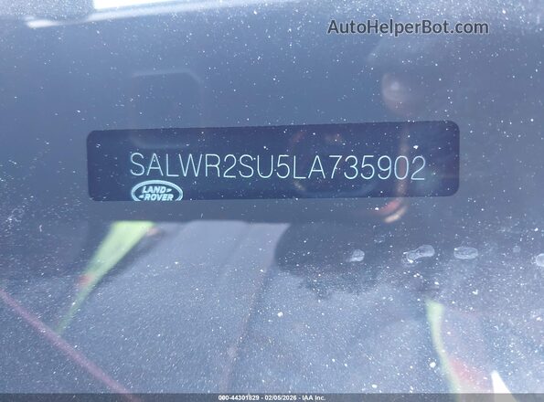 SALWR2SU5LA735902 2020 LAND ROVER RANGE ROVER SPORT Красный Вид подкапотного пространства