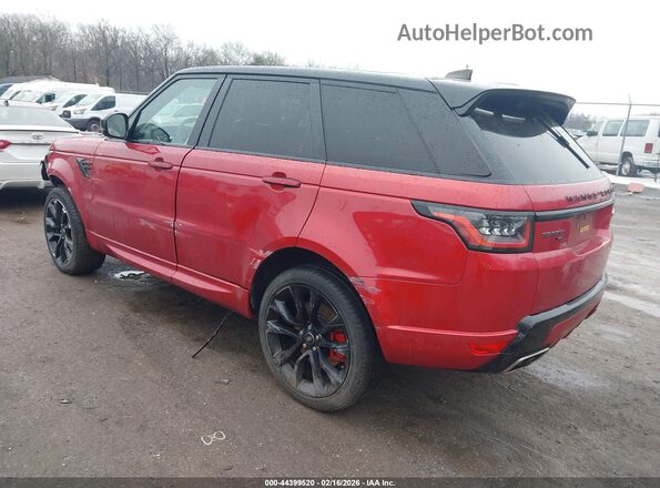 SALWS2RU4NA214375 2022 LAND ROVER RANGE ROVER SPORT Красный Задняя левая четверть