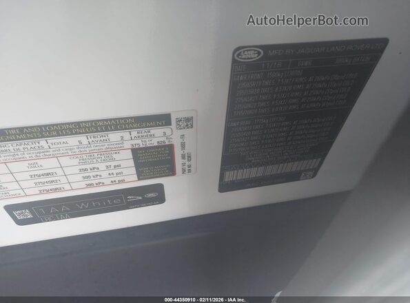 SALWV2SV6KA423817 2019 LAND ROVER RANGE ROVER SPORT Белый Вид подкапотного пространства