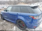 2018 Land Rover Range Rover Sport Svr Синий vin: SALWZ2SE6JA189388