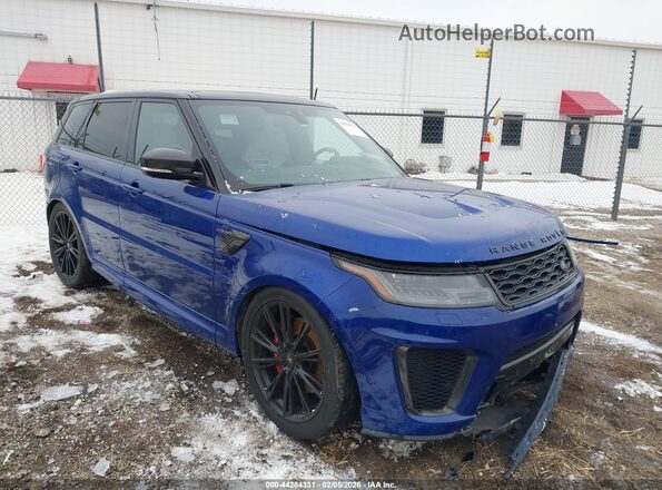 SALWZ2SE6JA189388 2018 LAND ROVER RANGE ROVER SPORT Синий Передняя правая четверть