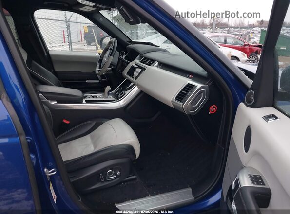 SALWZ2SE6JA189388 2018 LAND ROVER RANGE ROVER SPORT Синий Вид салона спереди