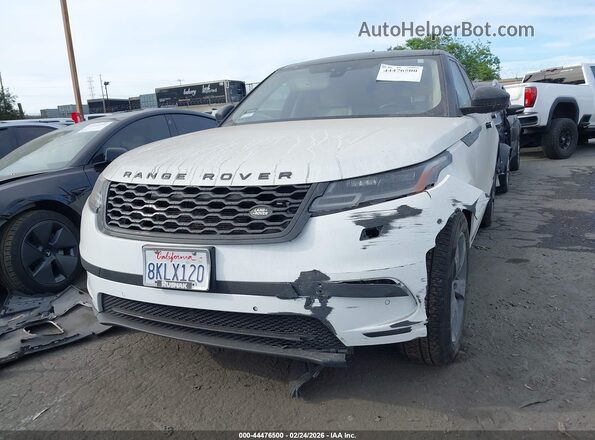 SALYB2FV1KA225626 2019 LAND ROVER RANGE ROVER VELAR White Widok zestawu wskaźników