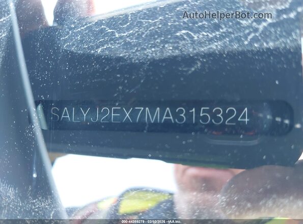 SALYJ2EX7MA315324 2021 LAND ROVER RANGE ROVER VELAR White Widok komory silnika