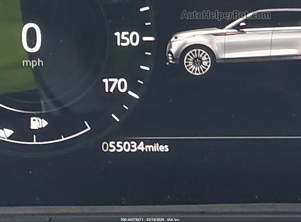 SALYJ2EX8NA345353 2022 LAND ROVER RANGE ROVER VELAR Black Widok wnętrza 360 stopni