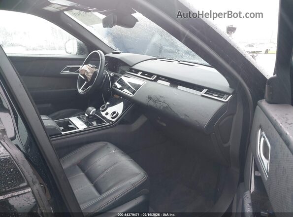 SALYJ2EX8NA345353 2022 LAND ROVER RANGE ROVER VELAR Black Widok wnętrza z przodu