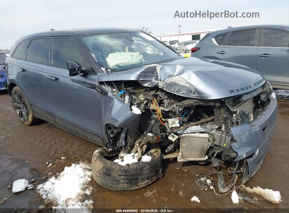 SALYK2EX9LA295539 2020 LAND ROVER RANGE ROVER VELAR Light Blue Передняя правая четверть