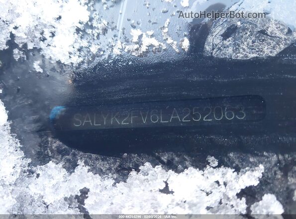SALYK2FV6LA252063 2020 LAND ROVER RANGE ROVER VELAR Серый 