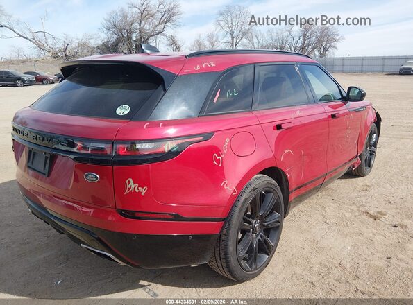 SALYL2EV8KA786064 2019 LAND ROVER RANGE ROVER VELAR Красный Задняя правая четверть