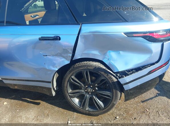 SALYM2FU1MA306744 2021 LAND ROVER RANGE ROVER VELAR Light Blue Вид спереди