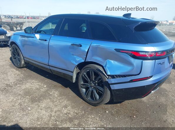 SALYM2FU1MA306744 2021 LAND ROVER RANGE ROVER VELAR Light Blue Задняя левая четверть