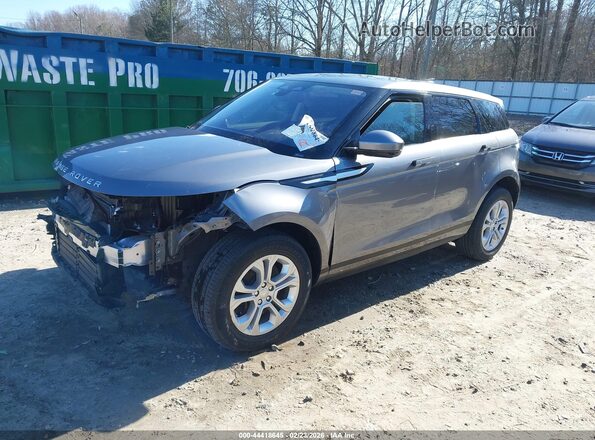 SALZJ2FX4MH138709 2021 LAND ROVER RANGE ROVER EVOQUE Gray Vista tres cuartos delantera izquierda