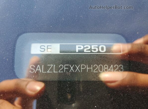 SALZL2FXXPH208423 2023 LAND ROVER RANGE Черный Вид наклейки с VIN-кодом
