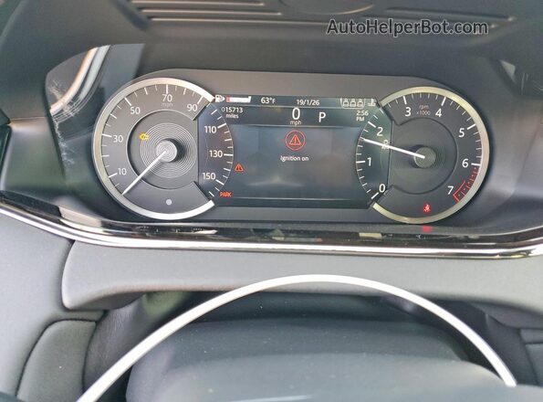 SALZL2FXXPH208423 2023 LAND ROVER RANGE Черный Вид щитка приборов