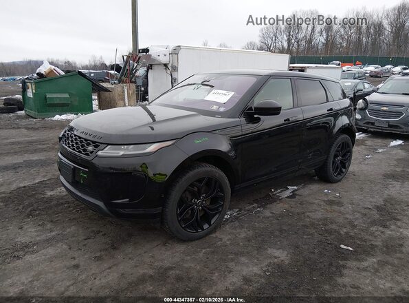 SALZP2FX7LH051433 2020 LAND ROVER RANGE ROVER EVOQUE Black Առջևի ձախ երեք քառորդ տեսարան