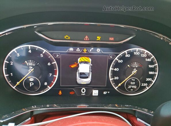 SCBCG2ZG3LC076337 2020 BENTLEY OTHER Белый Вид щитка приборов