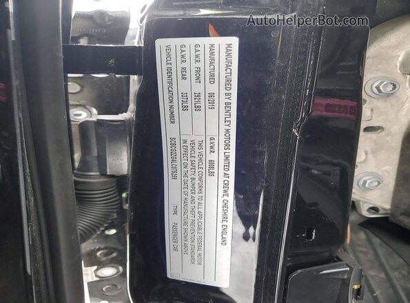 SCBCG2ZG4LC075259 2020 BENTLEY OTHER Black Vista de la etiqueta del VIN