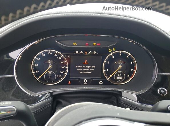 SCBCG2ZG4LC075259 2020 BENTLEY OTHER Black Vista del cuadro de instrumentos